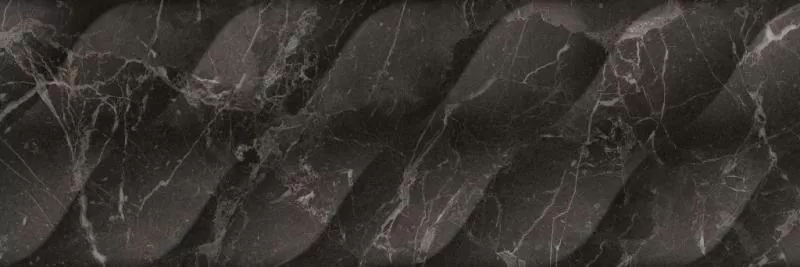 Плитка Minerva Waves Black 25x75