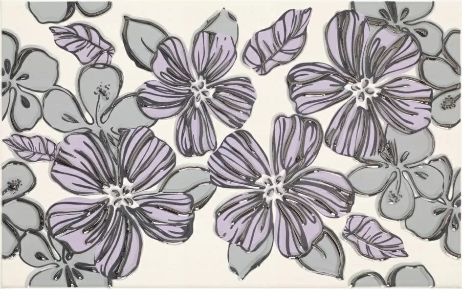 Плитка Vivian Viola kwiat 25x40