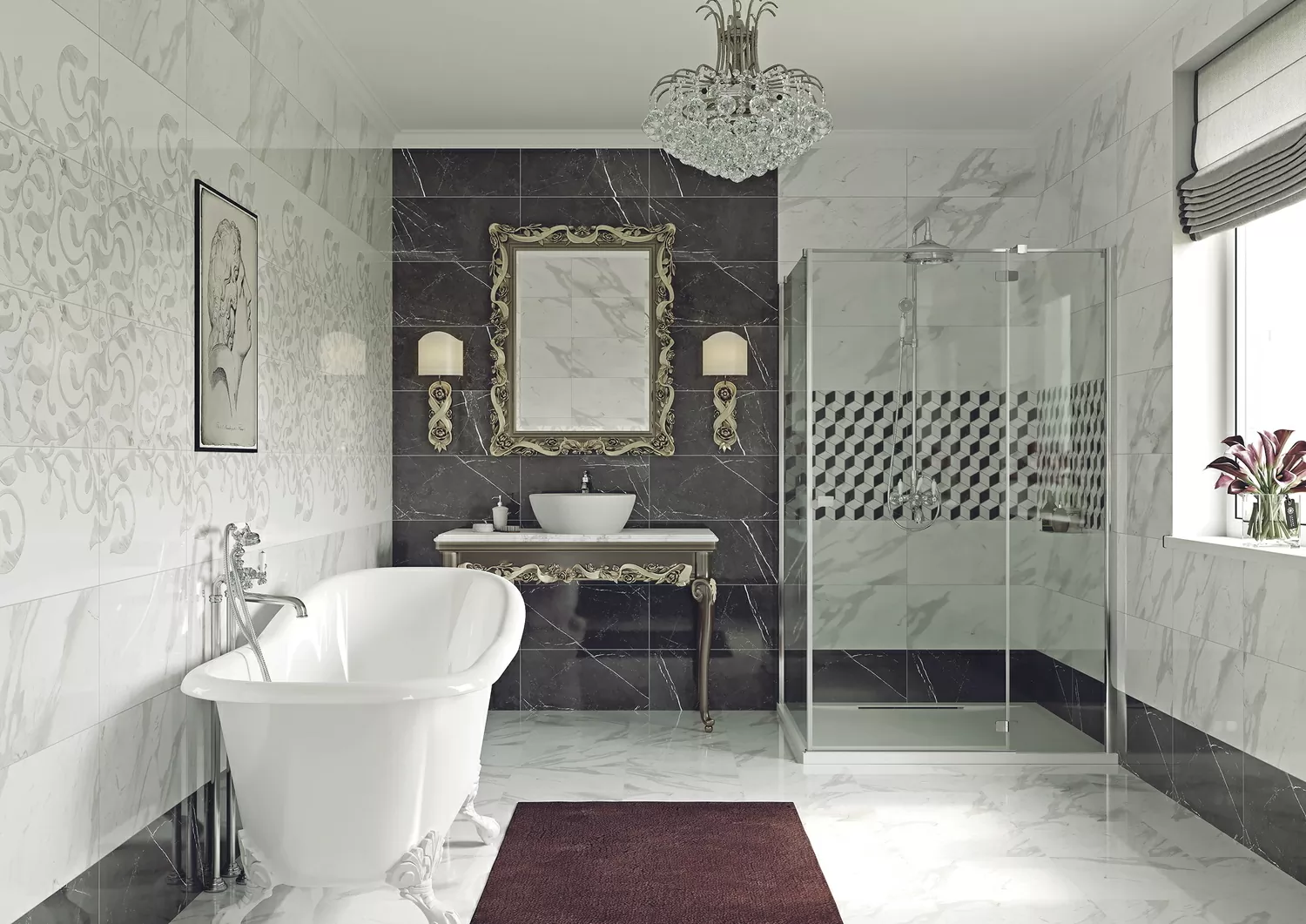 Плитка RSL052 Royal Stone А белый 29,8x59,8
