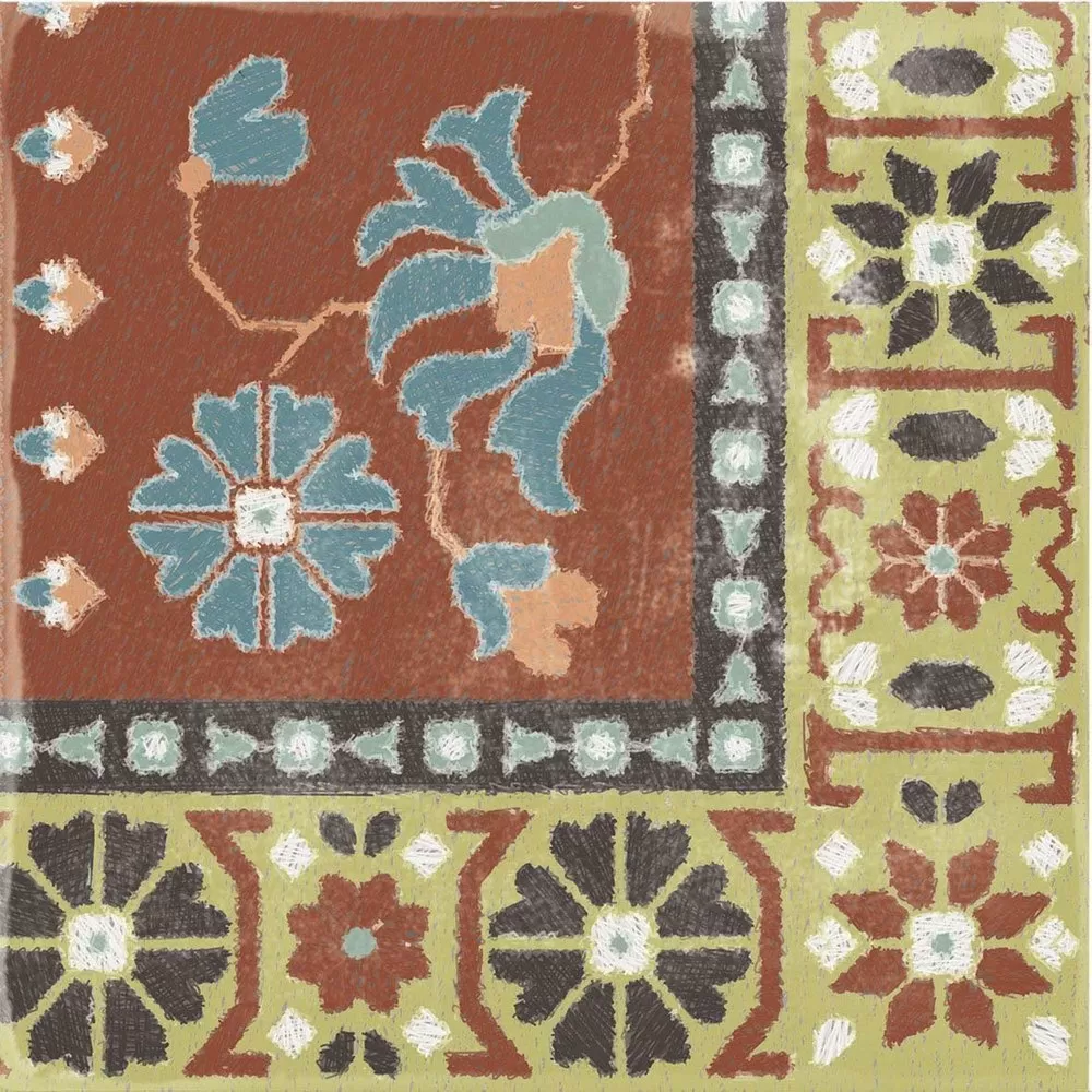 Керамогранит 0003351 PLAY CARPET MIX MULTICOLOR 20x20