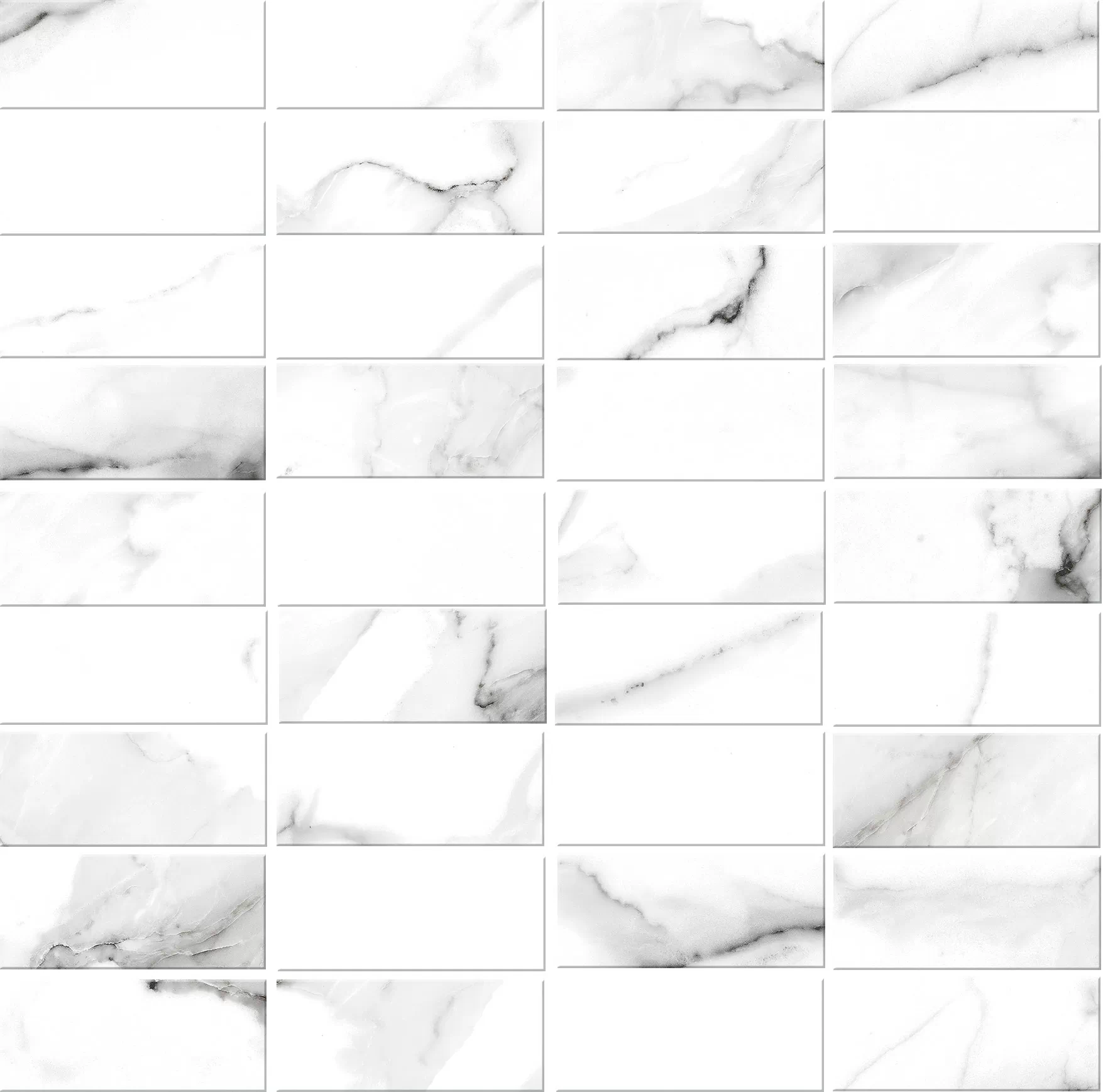 Мозаика A16677 Мозаика White stream белый 30x30