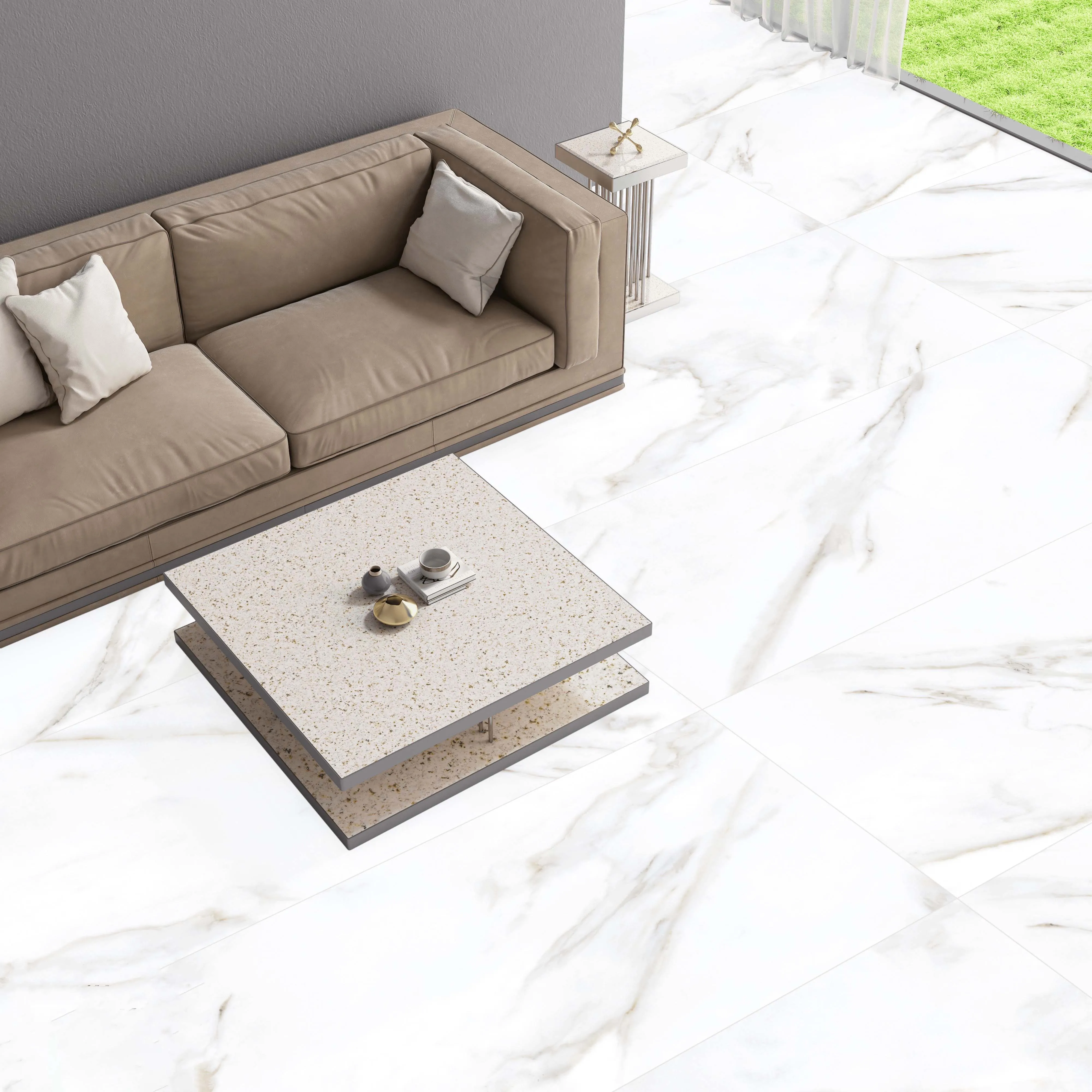 Керамогранит RS Aura Statuario Porsh Carving 60x120