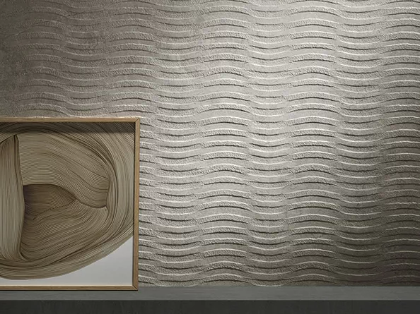 Плитка 28527 Rev. Alpine white waves 32*90