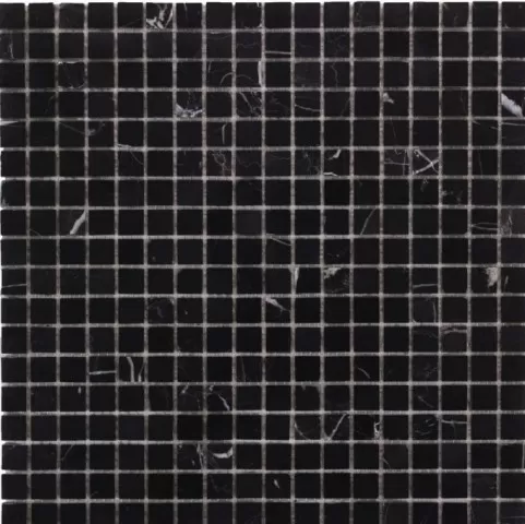 Мозаика МЧ-п6-15 Nero Marquina 1,5х1,5 30х30