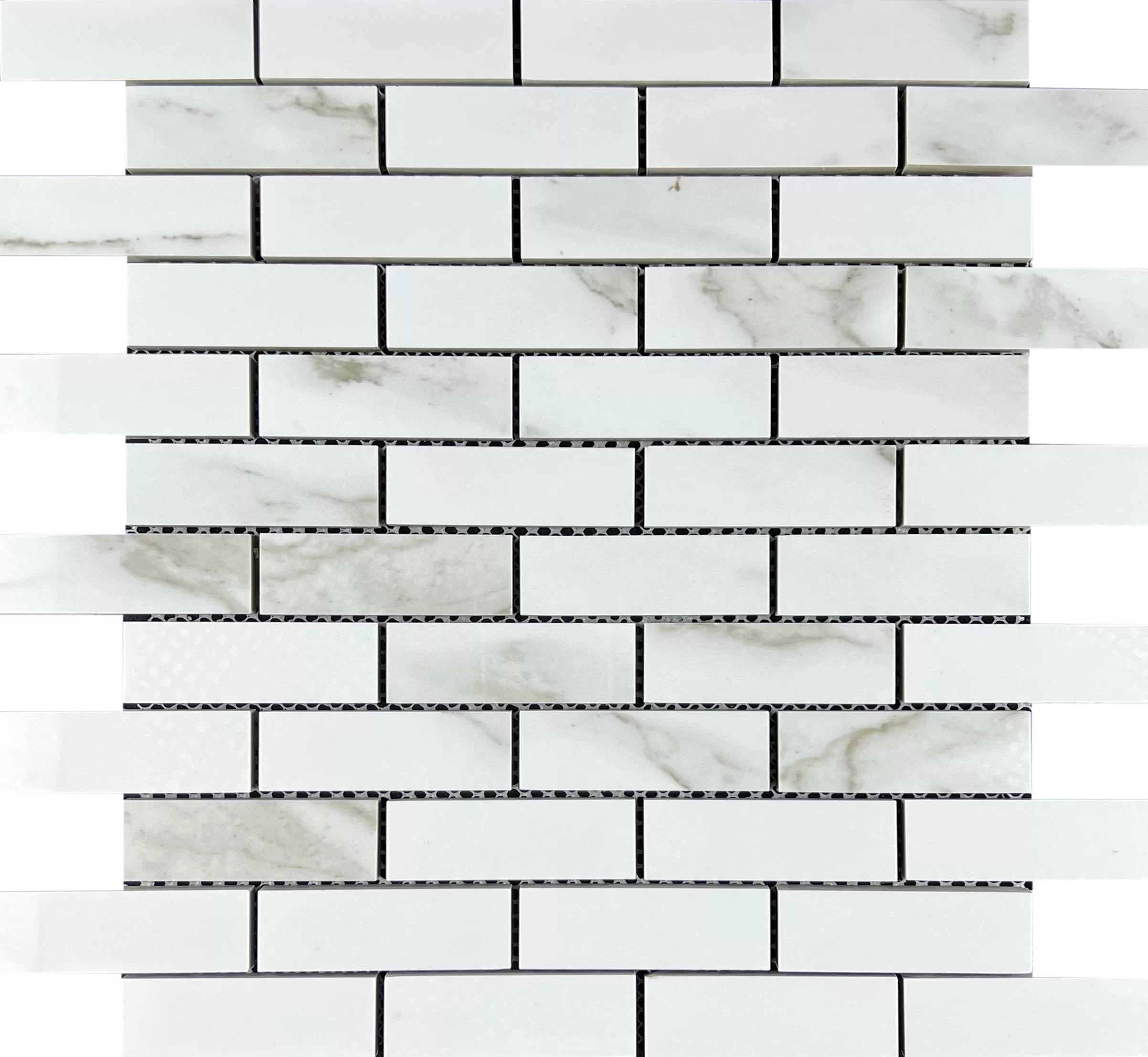 Мозаика Mosaic Statuario Eva brick bone 32.1x29.9