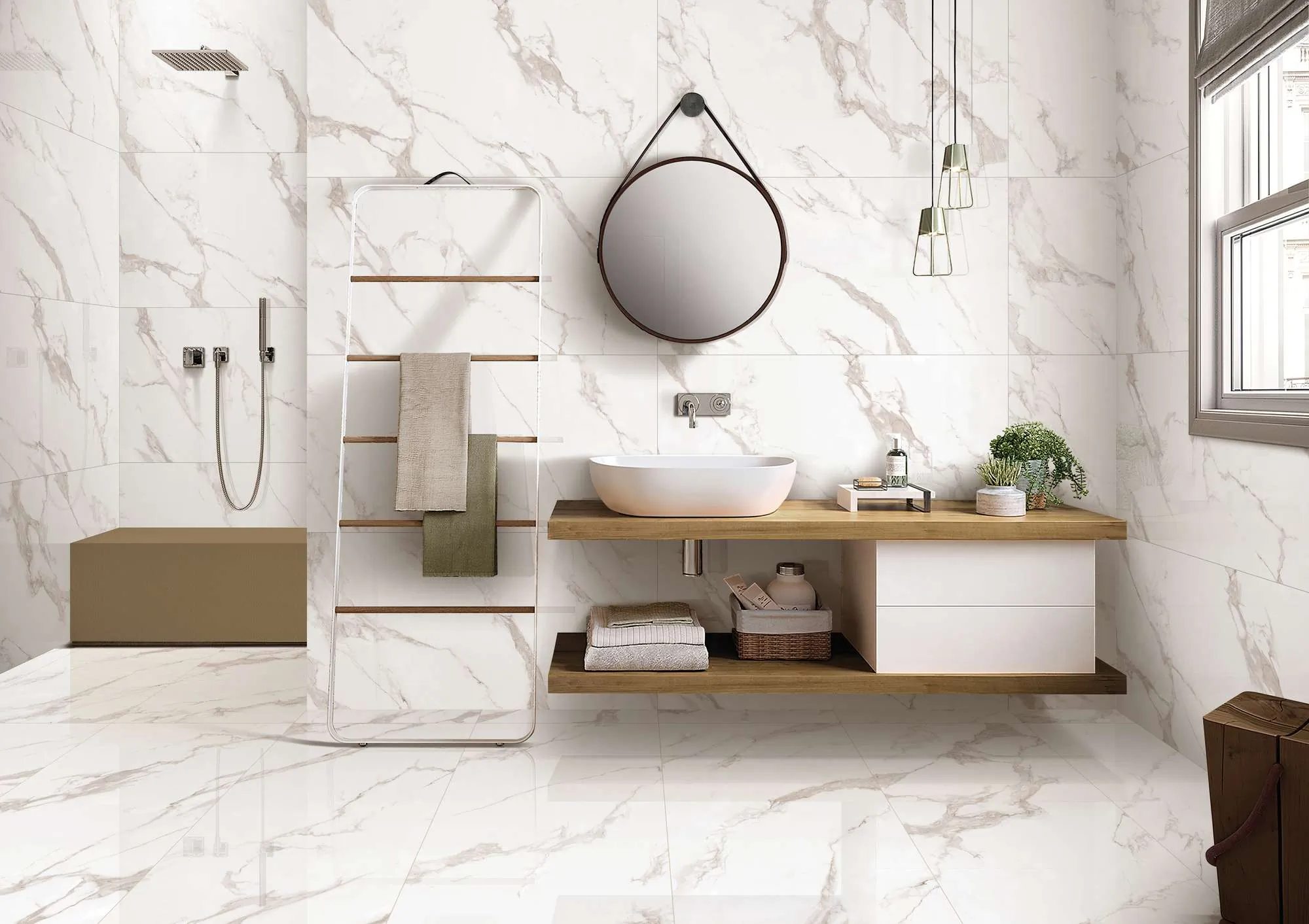 Керамогранит FP1019-A Calacatta Bianco Full Polished 60x120
