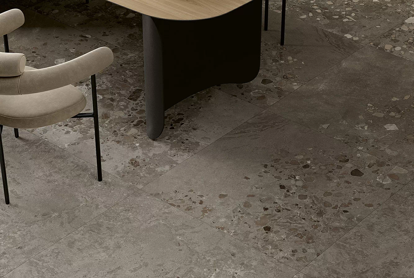 Керамогранит 0SC903R I Cocci Siciliani Grigio Nat Rett 90x90