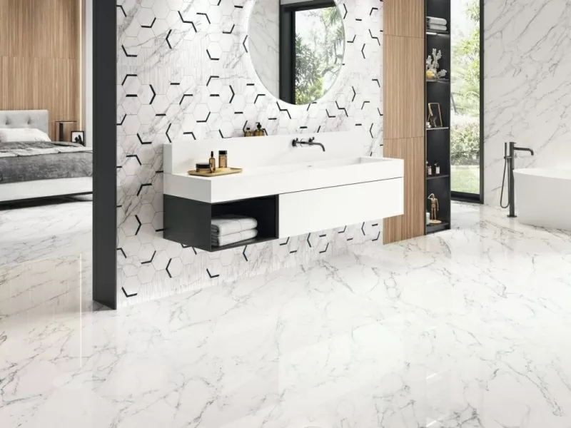 Керамогранит 6642 WHITE PULIDO RECTIFICADO 63x146