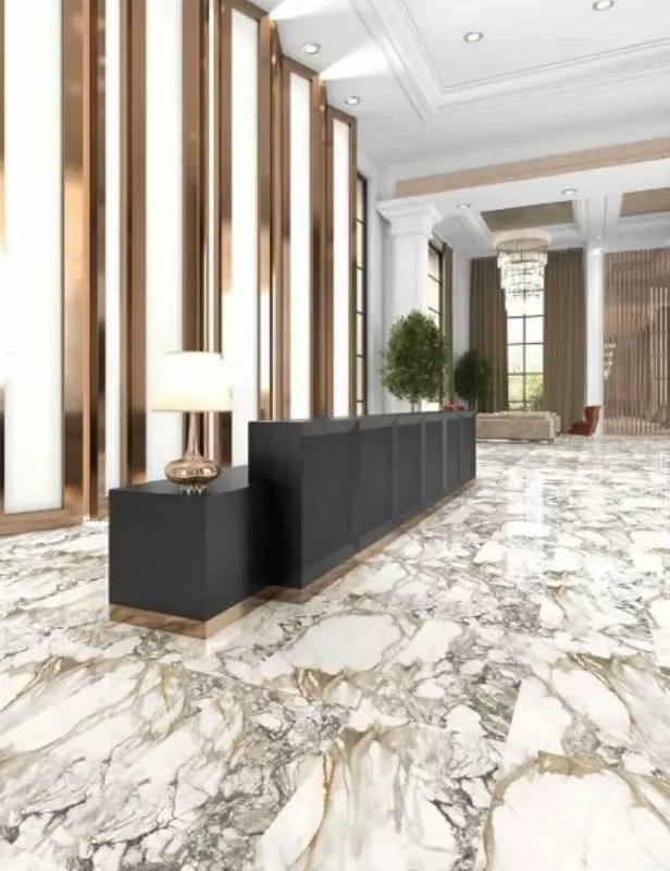 Керамогранит Rain Marble White Polished Full Lappato 60x120