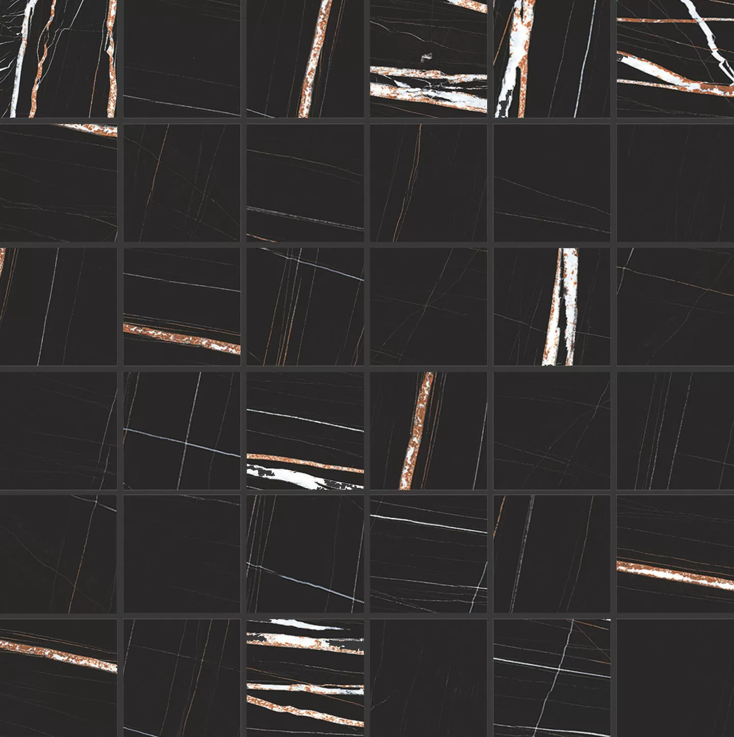 Мозаика 756685 Stones 2.0 Sahara Noir Mat Mosaico 5x5 30x30