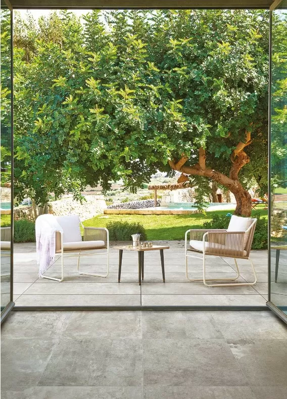 Керамогранит 744490 La Roche Ecru Smooth Ret 6mm 120x240