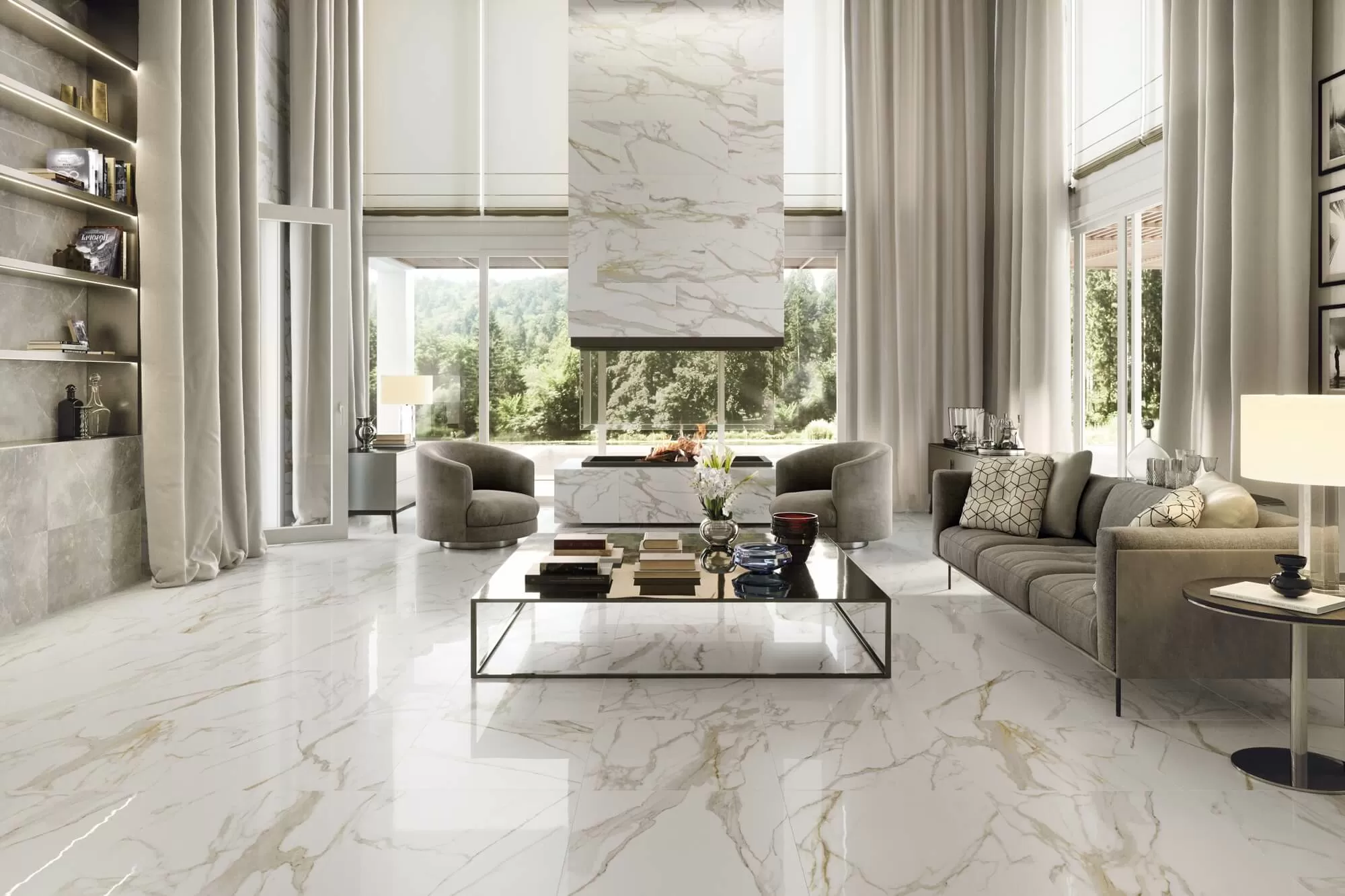 Плитка Rev. Calacatta silver R90 TOP matt 30x90