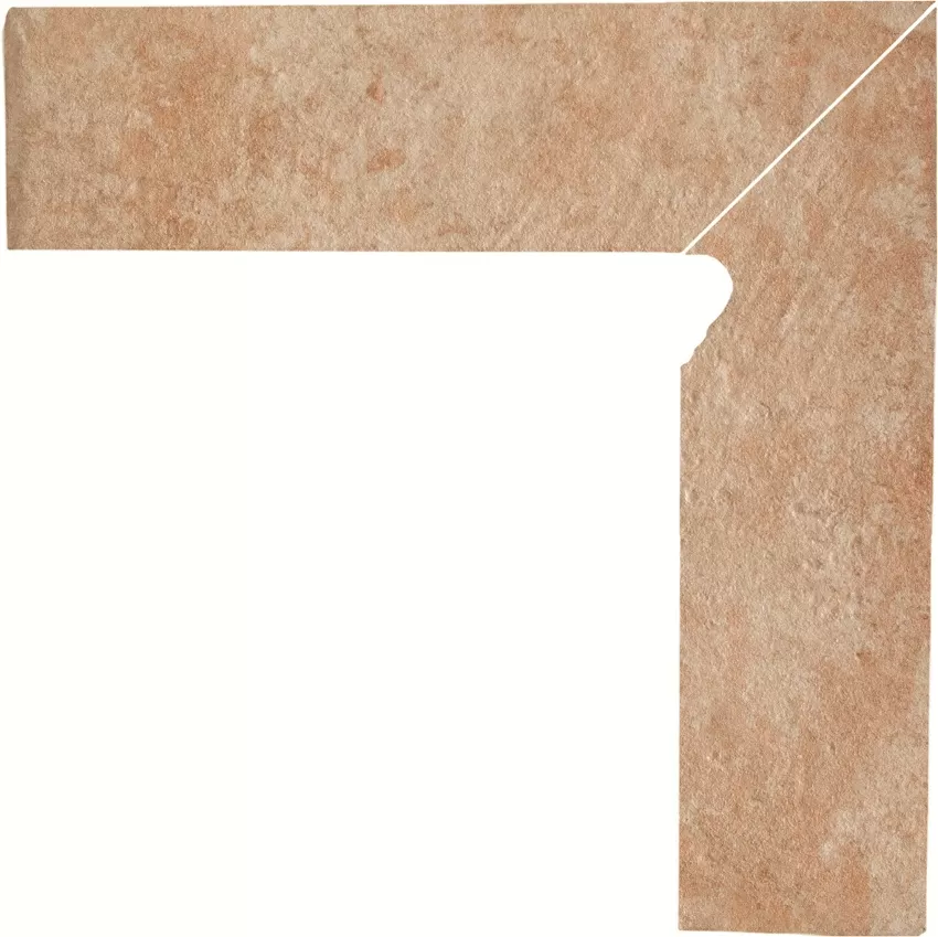 Клинкерная плитка Ilario Beige Плинтус/цоколь правый 2-х элем MAT 30х8,1