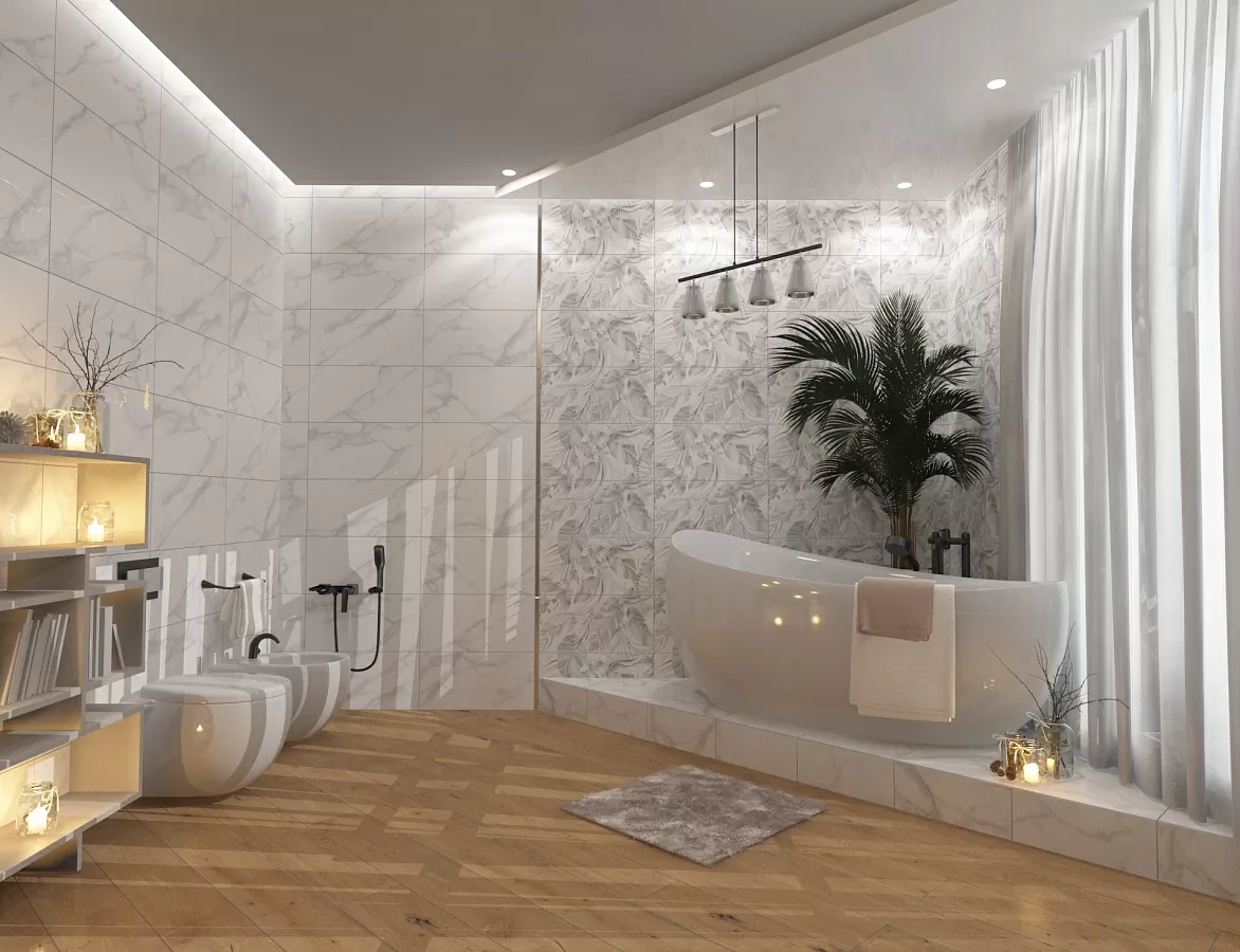Плитка Декор Calacatta Bianco 31.5x63