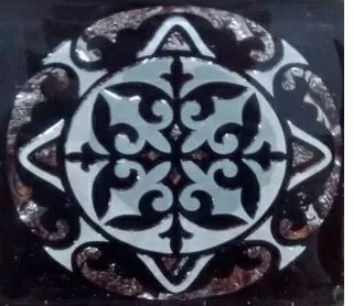 Мозаика Ажур черный 6,6х6,6