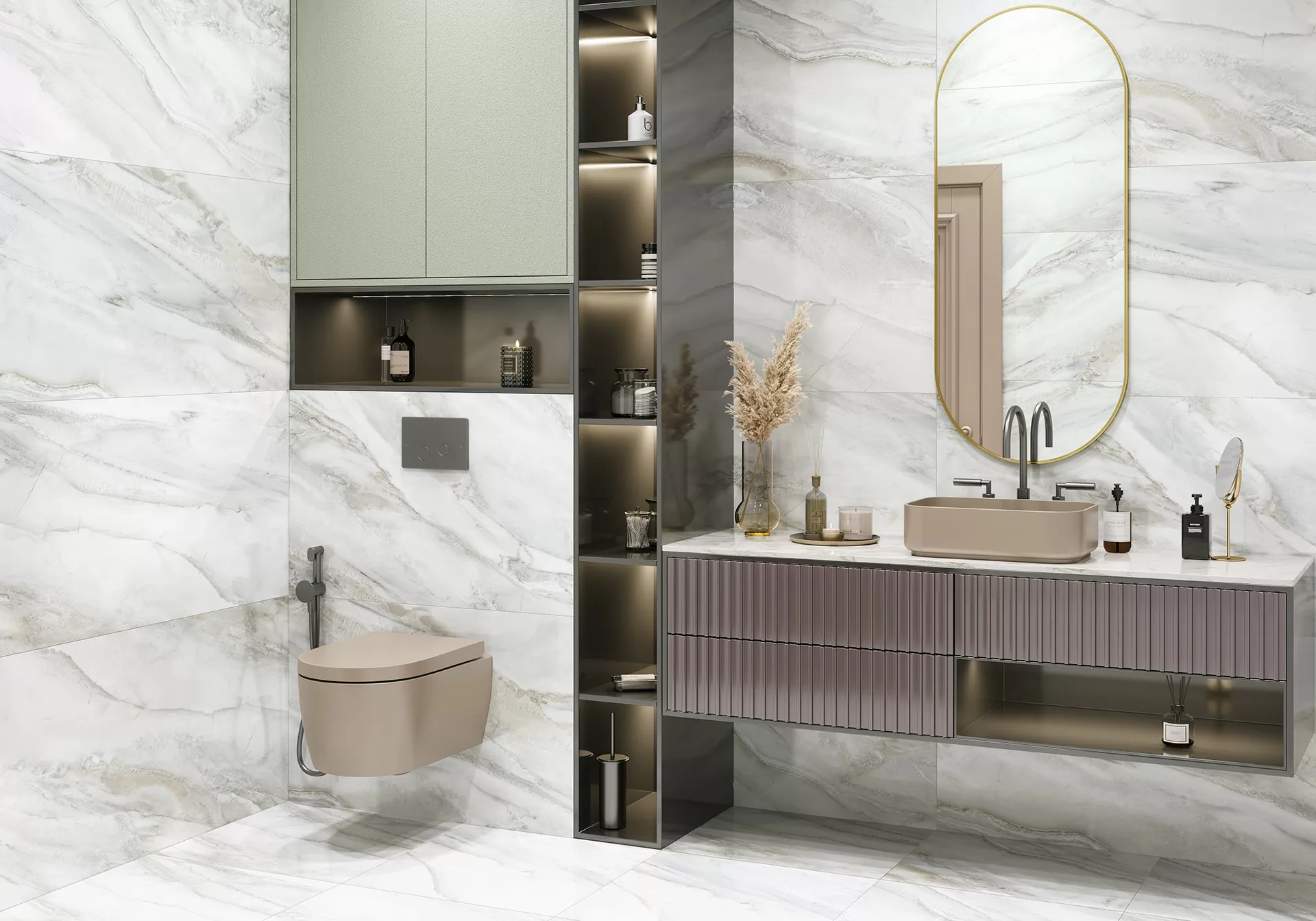 Керамогранит 60120LMS15P Limestone Dark полированный 600x1200x7