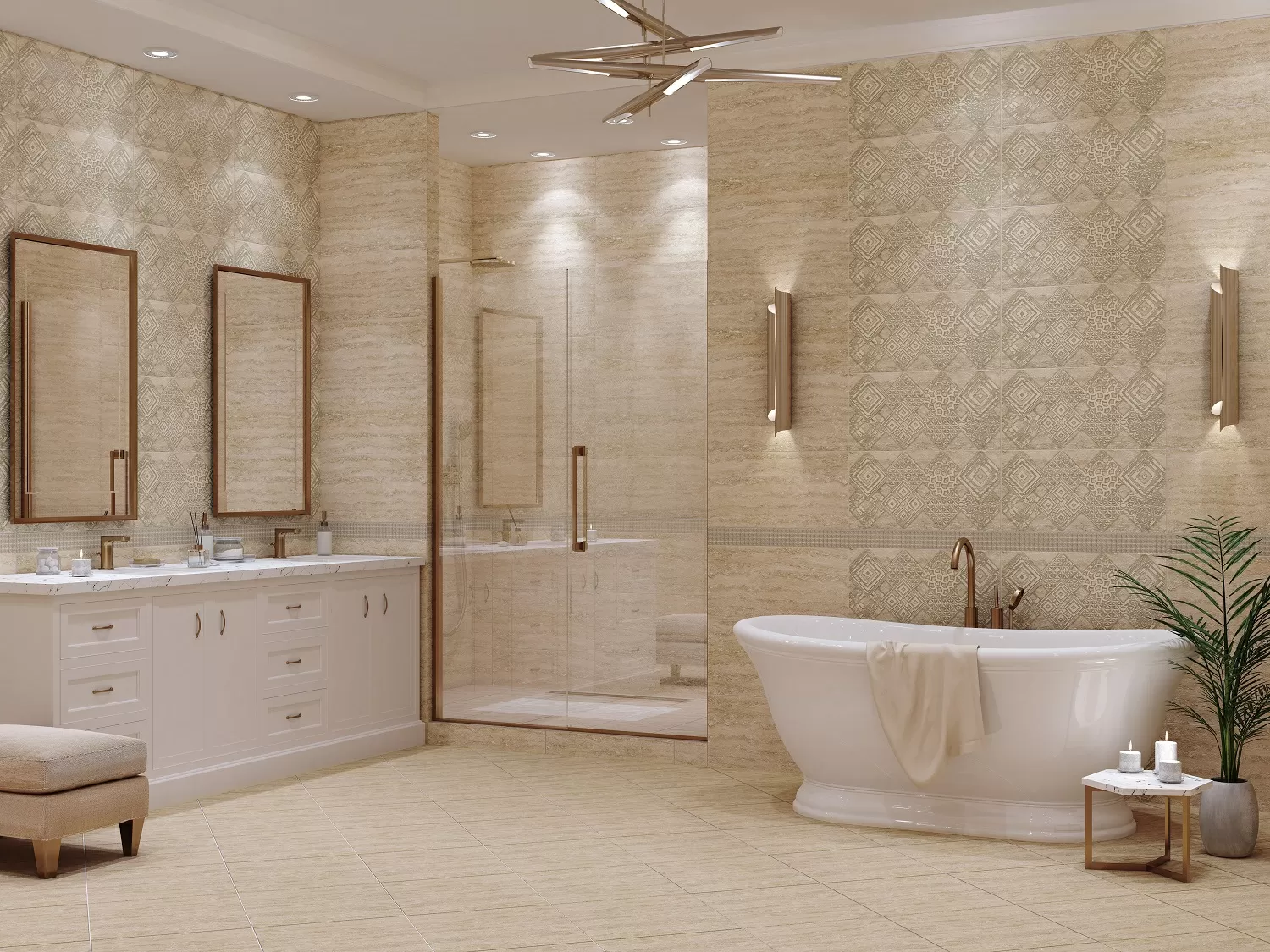 Плитка Декор Ascoli Beige Classico 31.5x63