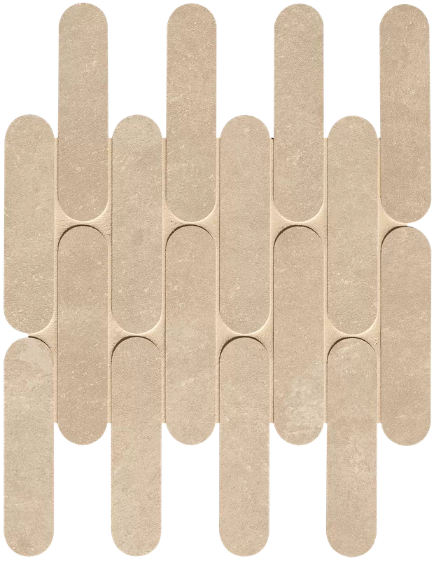 Мозаика fRM7 Nobu Beige Curve Mosaico Matt 29x29,5
