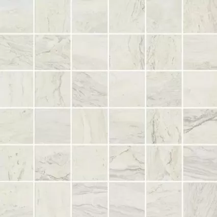 Мозаика Mosaico Gemstone White Rett чип 4.95x4.95 31.6x31.6