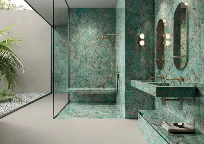 Керамогранит CH02BA Calacatta Green Sq. 60x120
