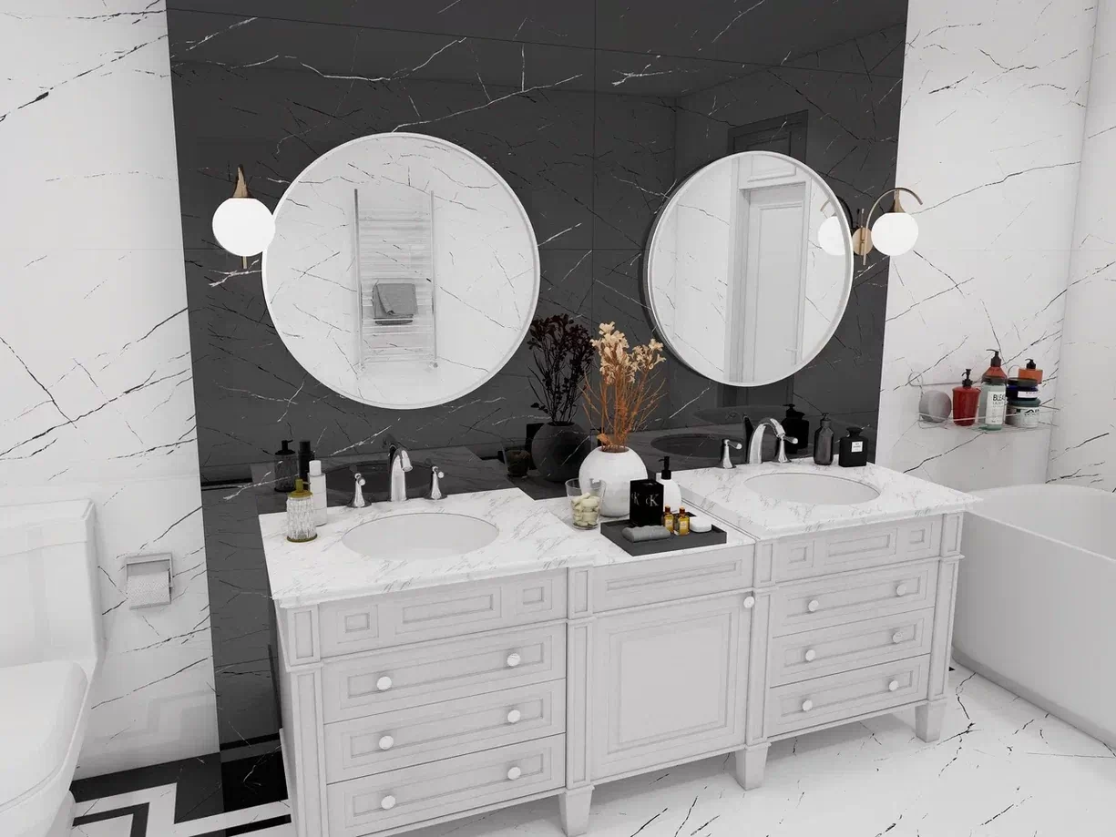Керамогранит Delta White & Black 120x60