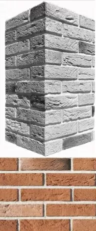 Искусственный камень 385-55 Дерри брик угол 18,5х8,5x4,8