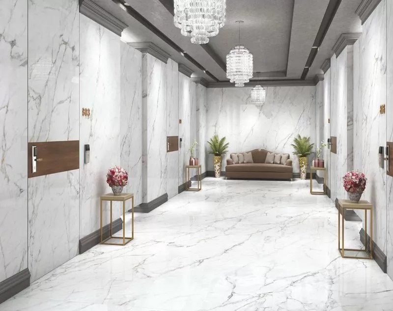 Керамогранит Statuario Nex posh white 120х180