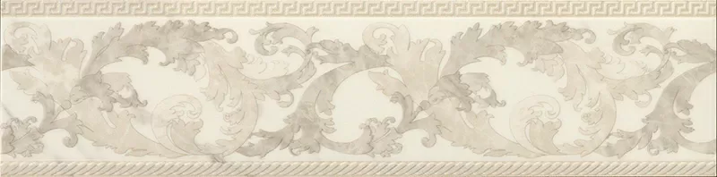 Керамогранит 240231 MARBLE FASCIA BAROCCA BIANCO LEV 14,4x58,5