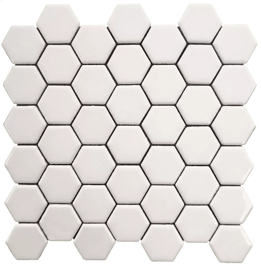 Мозаика White Hexagon 30.15х30.15