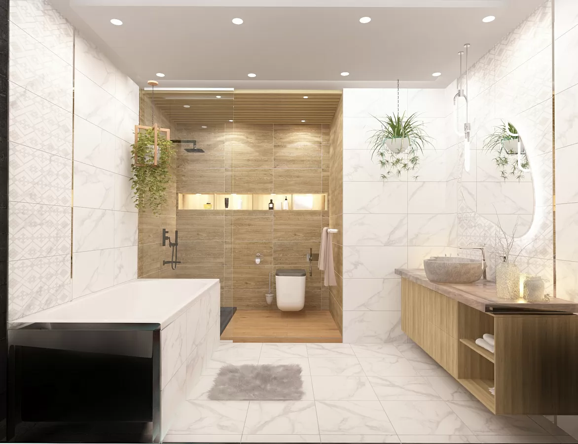 Плитка Декор Calacatta Bianco 31.5x63