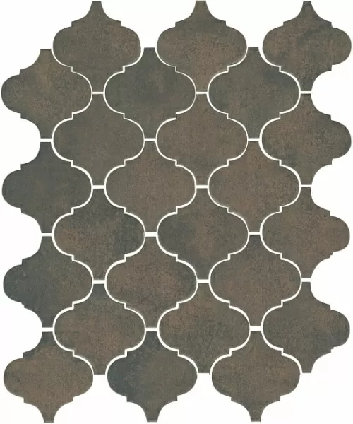 Плитка 65004 Арабески котто коричневый 26x30