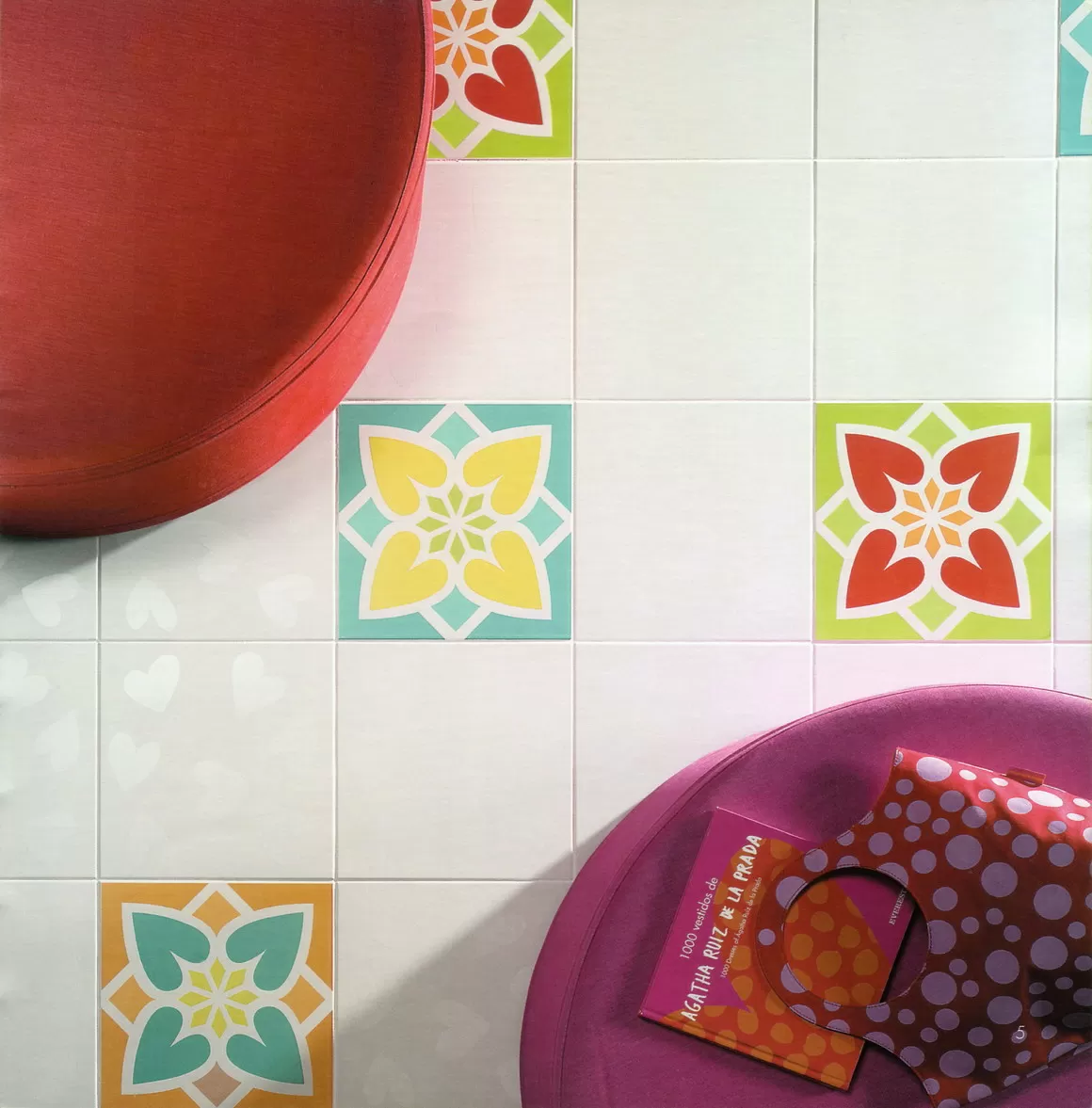 Плитка MOLDURA AGATHA CARMIN 2x20