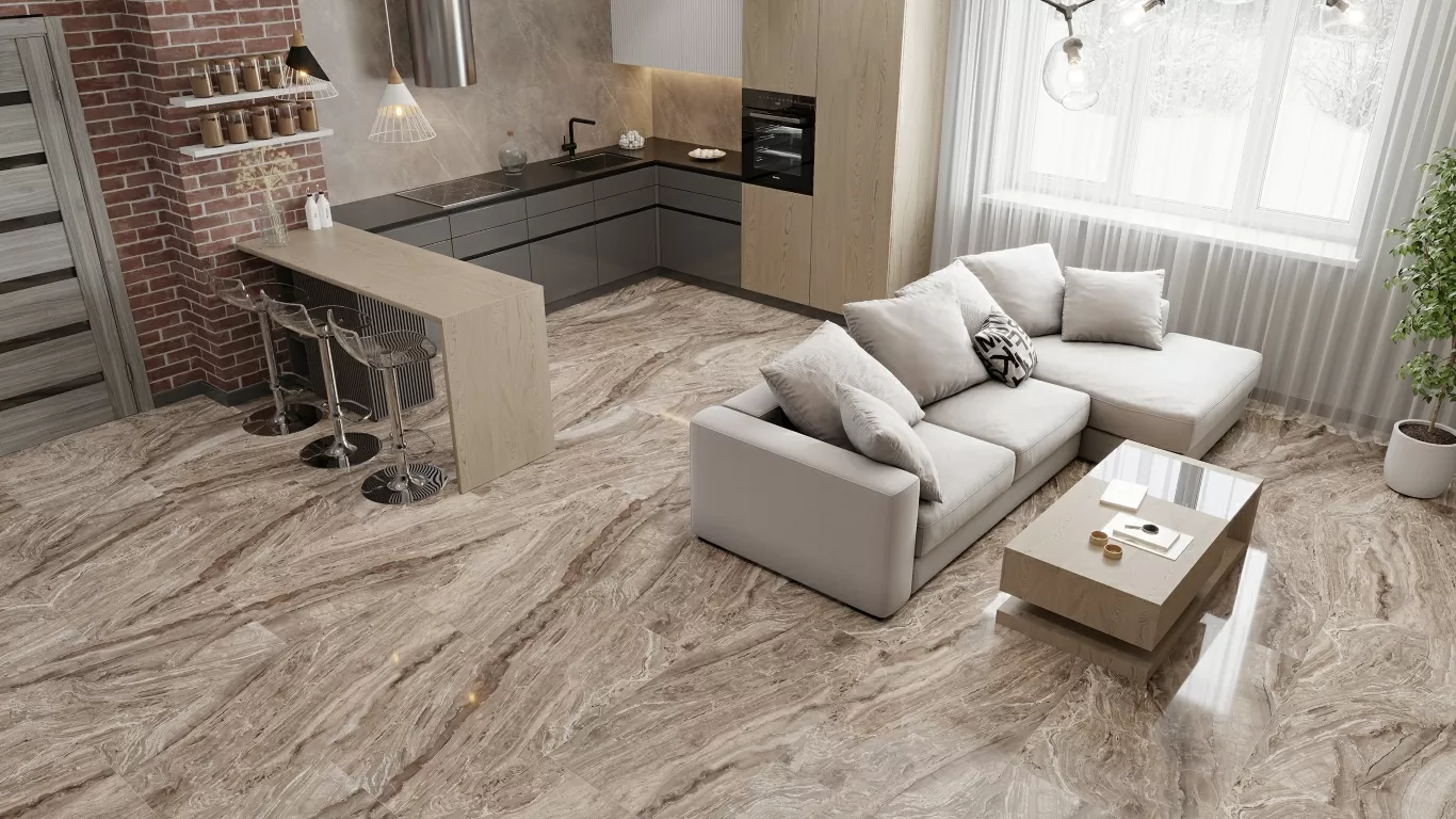 Керамогранит NTT99514M Gravel White Mat 60x120