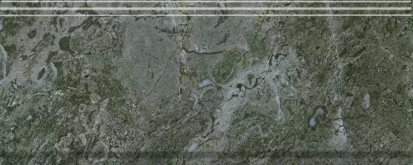 Плитка BDA026R Бордюр Серенада зеленый глянцевый обрезной 30x12