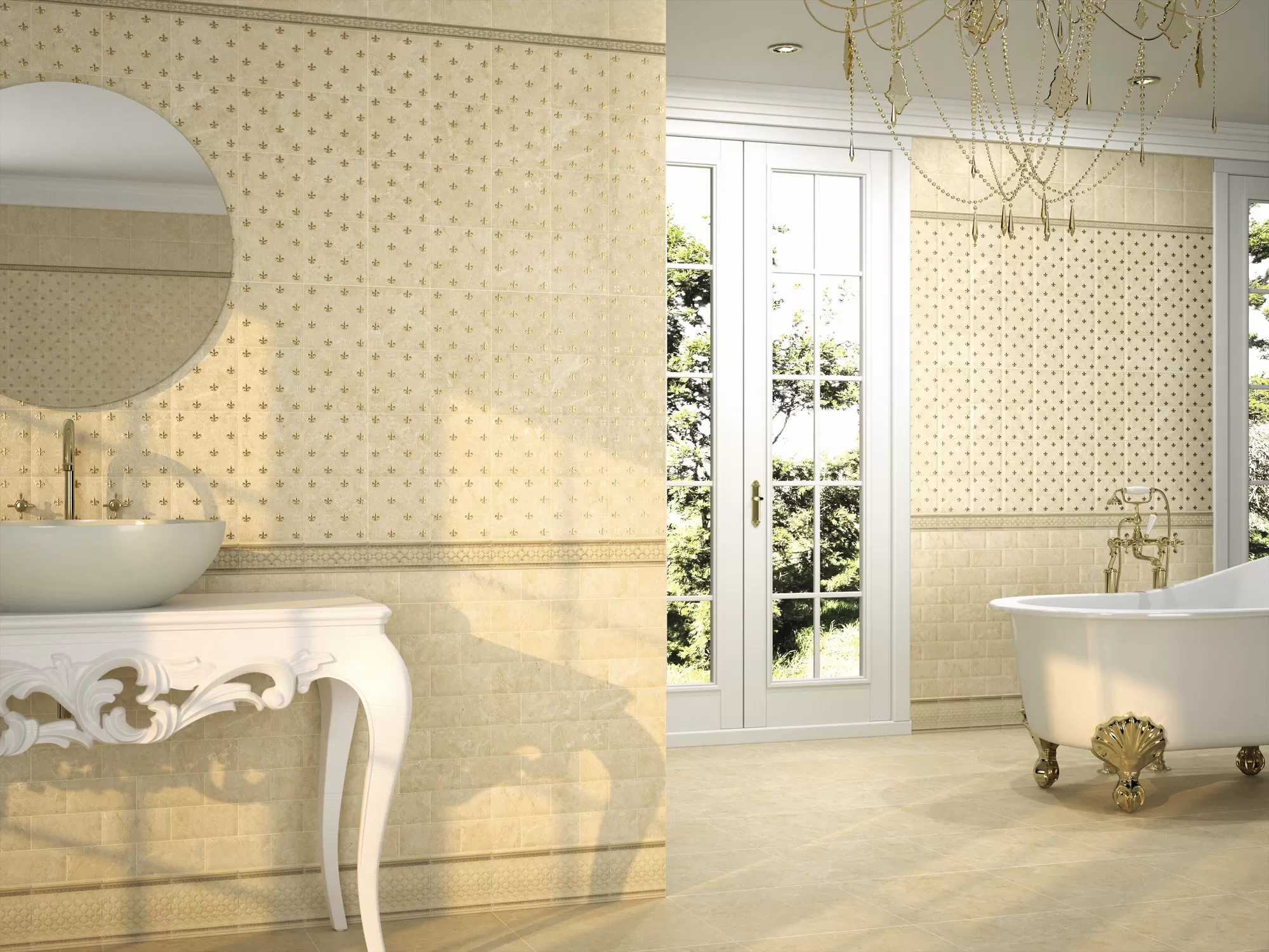 Плитка Zocalo Capitone Crema 15*15