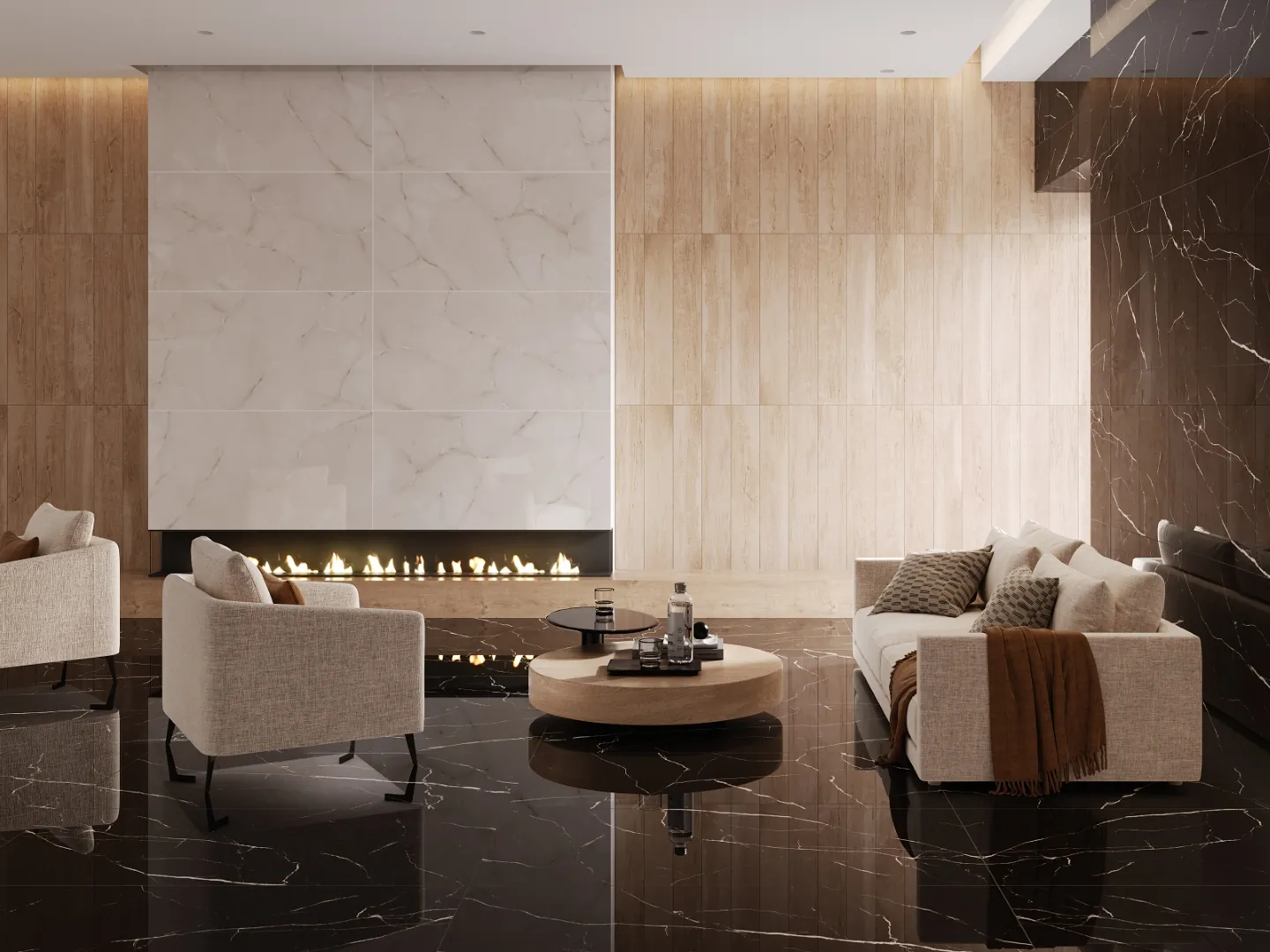 Керамогранит MOGXL5001 Marble Brown полированный 80x160x9