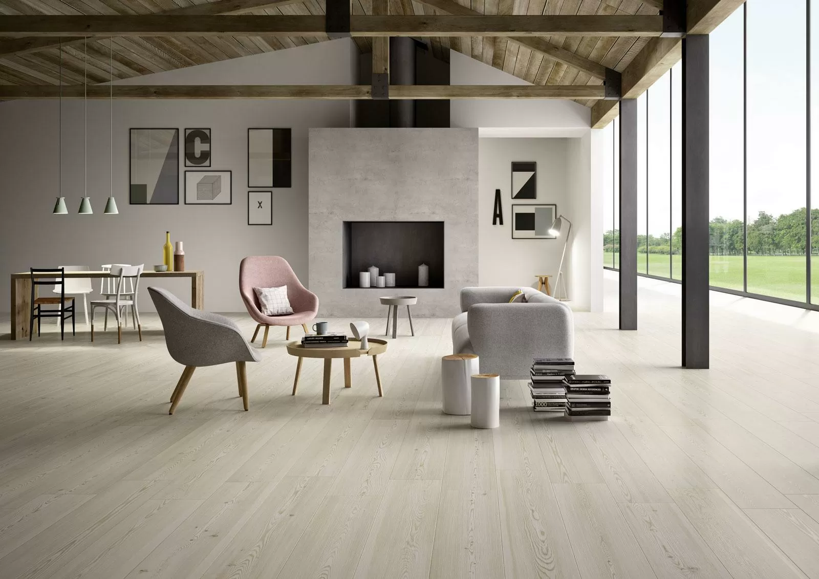Керамогранит MMJ6 Treverktrend Rovere miele 25x150
