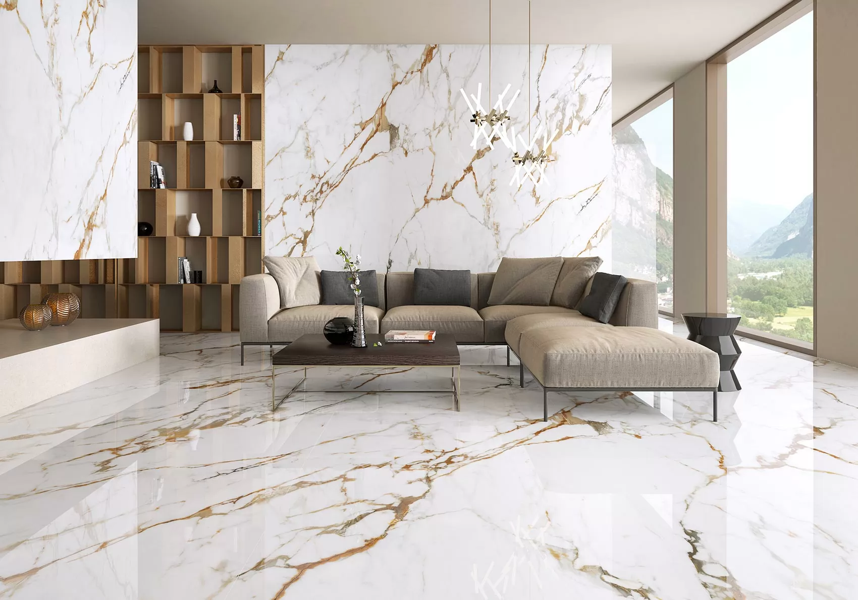 Керамогранит 316233 Calacatta Gold Honed 6mm 120x300