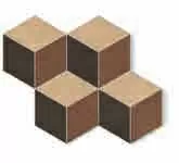Мозаика 781841 Sensi Terre Rosato Amaranto Carbone Nat Cubo 37x46