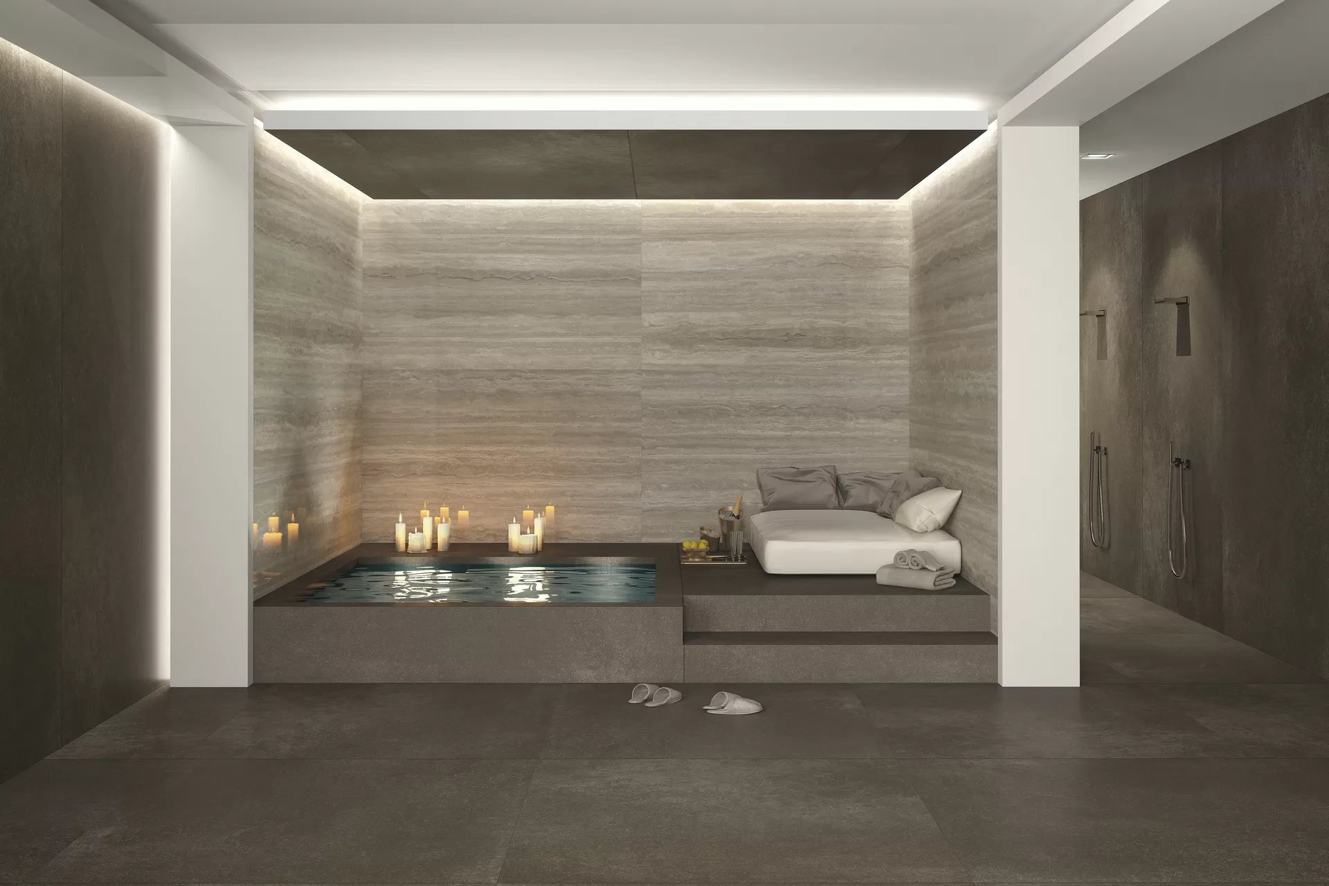 Керамогранит L150288MF6 Travertino Lucido 150x150
