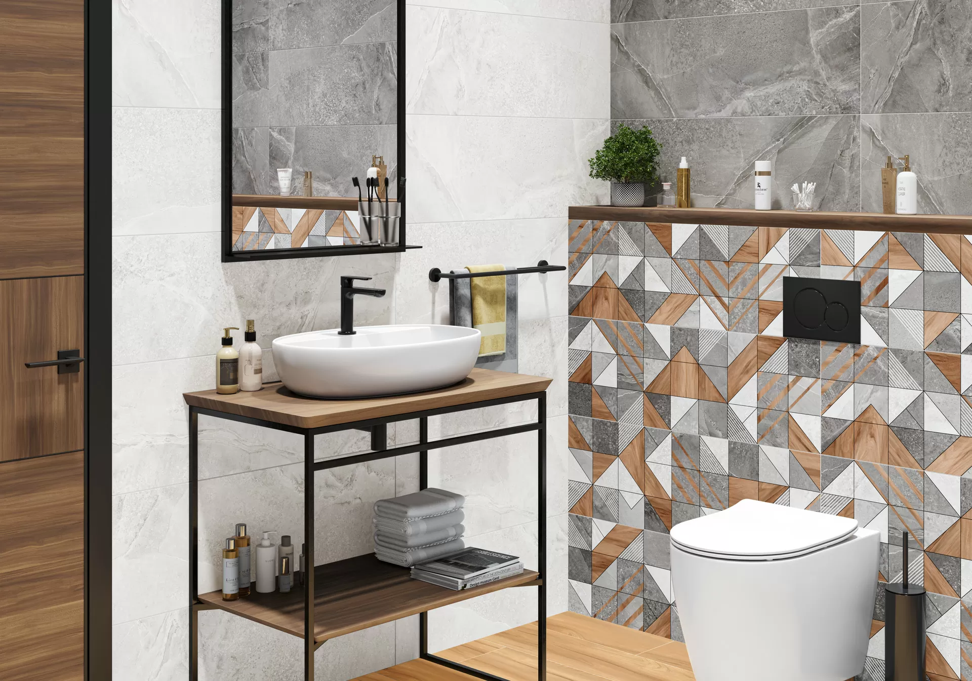 Плитка WT93KIT55 Kioto Triangle 300x900x10,5