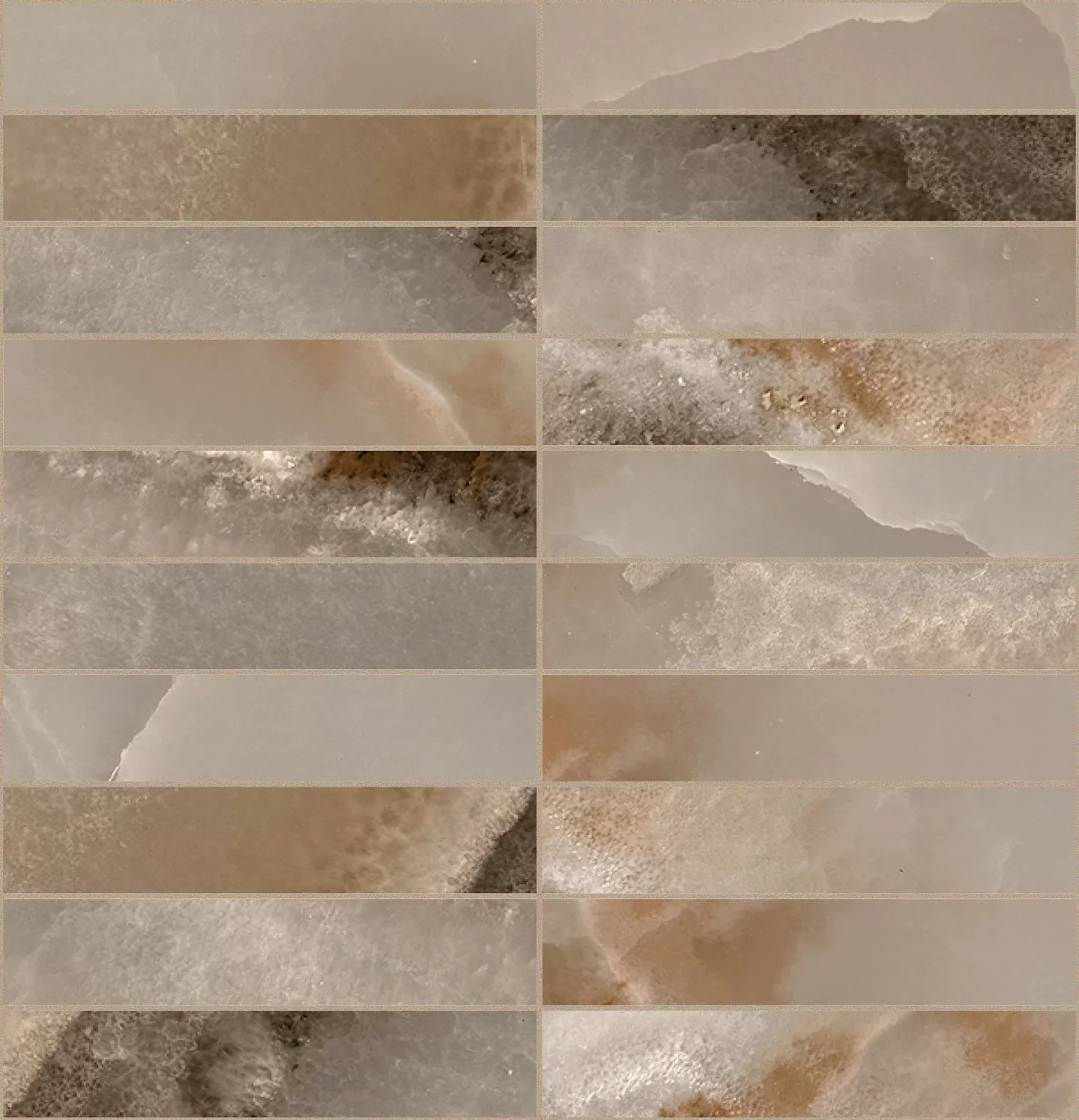 Мозаика 770255 Reves De Rex Choco Mosaico Glossy 3x15 30x30