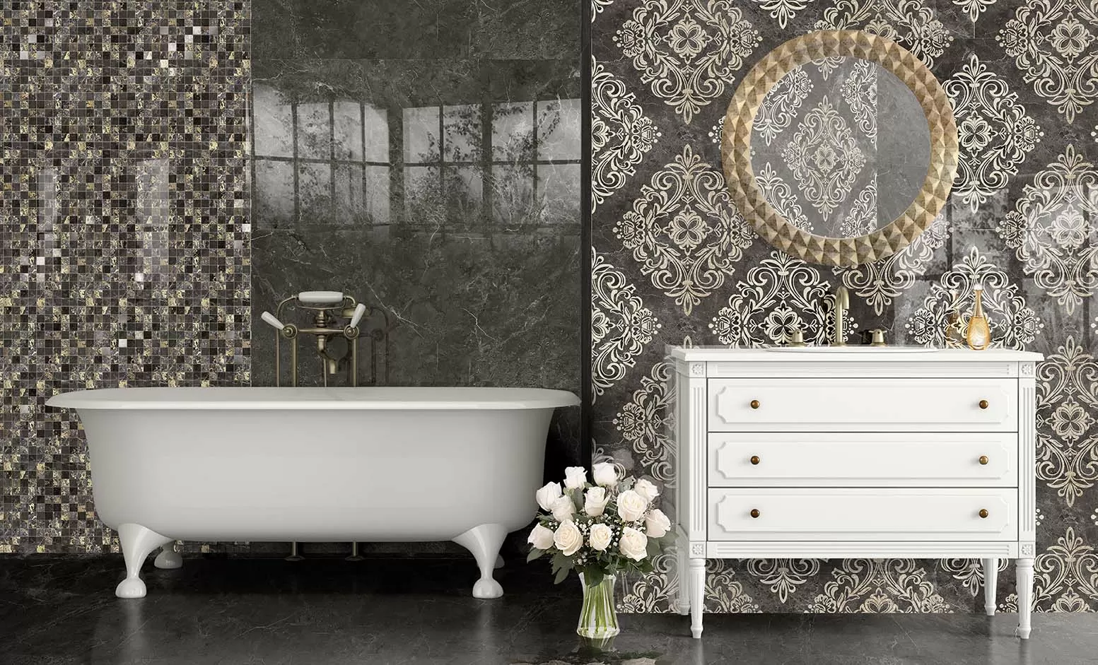 Керамогранит GCBO08DRG Boutique HBO8 Decoro Royal Gold Noisette 60x120
