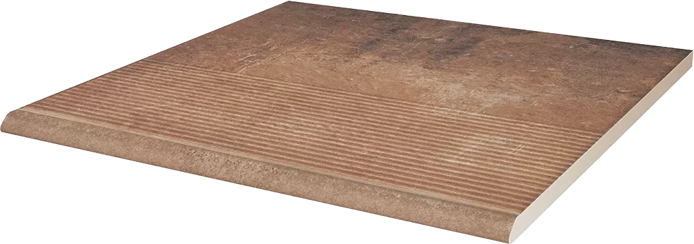 Клинкерная плитка Scandiano Rosso Stopnica Prosta 30x30x1,1