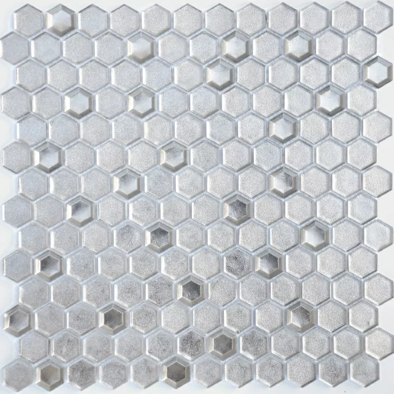 Мозаика Argento grani hexagon 23x13x6 300x300х6