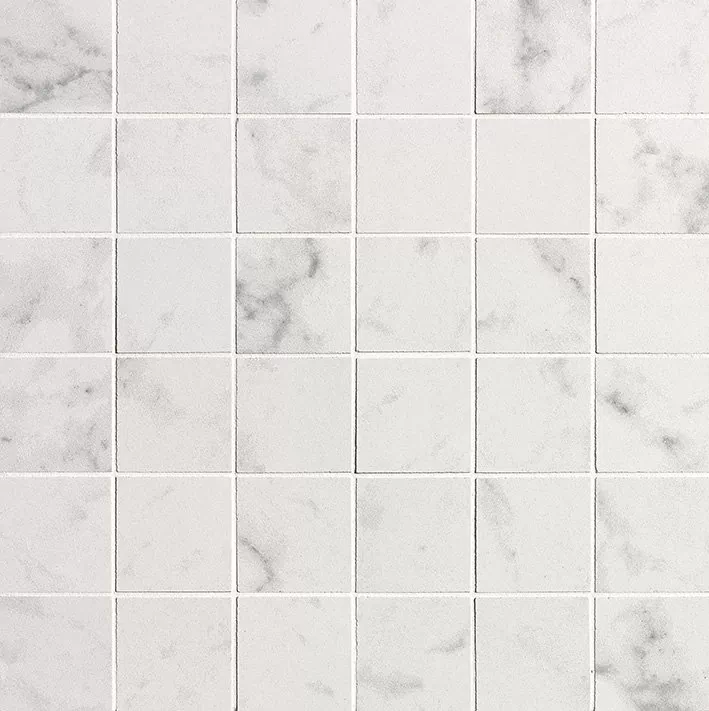 Мозаика fQXE Roma Stone Carrara Delicato Macromosaico Satin 30x30