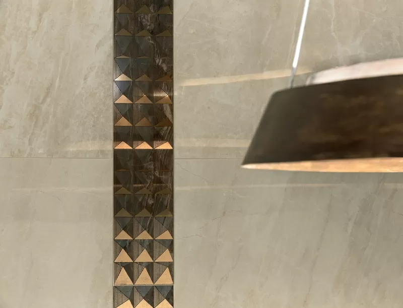 Керамогранит 57813 Black Decoro Cassettone 40x40