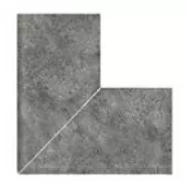 Керамогранит Наружный угол 90° Pool Garden Anthracite Flat Handle 25x25