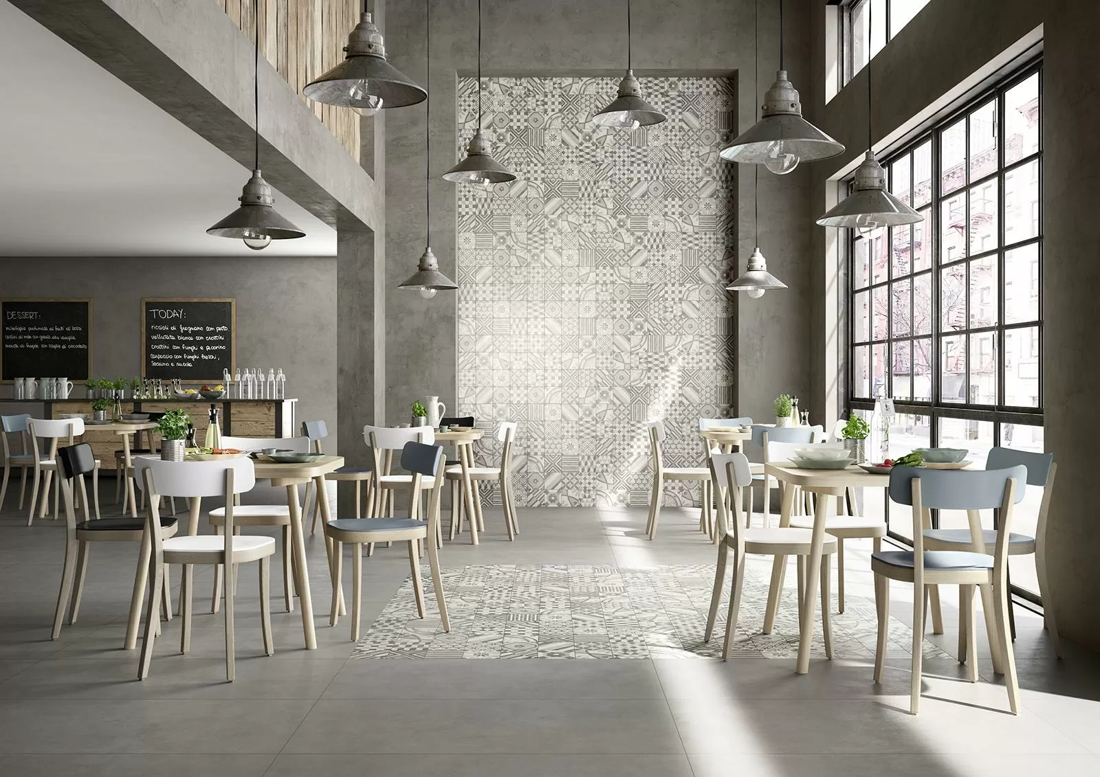 Керамогранит MM58 Block Grey Rett 90x90