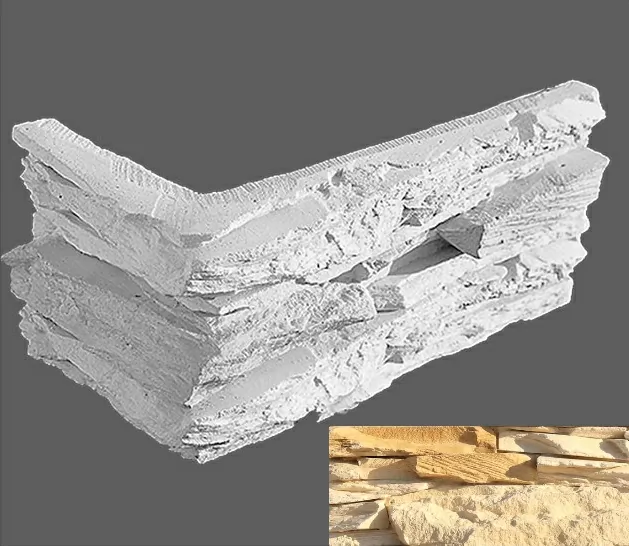 Искусственный камень Угловой элемент Леонардо 050 20/10x10x3,5